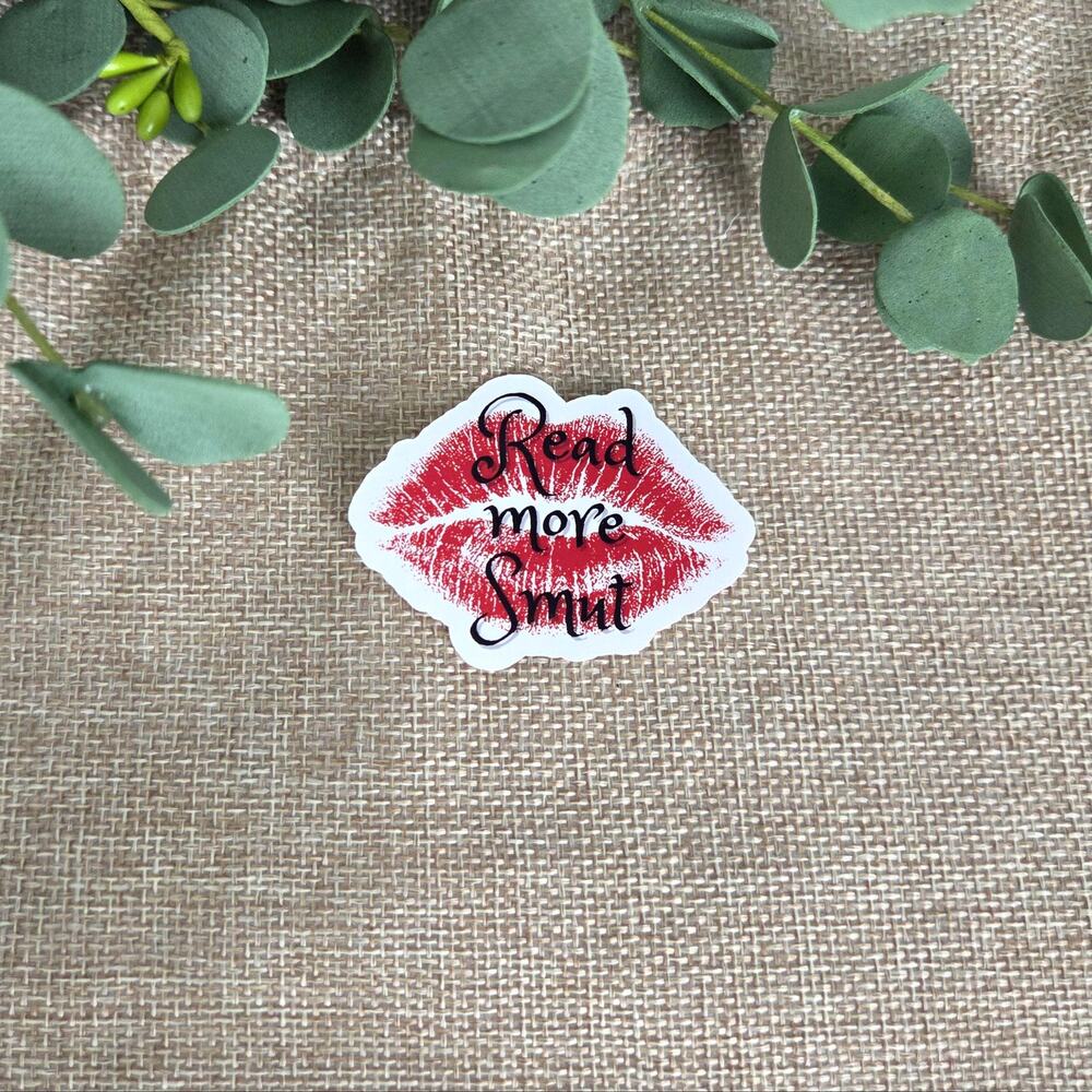 Read More Smut Sticker Spicy BookTok Romance Lips Romance Reader Gift Journal